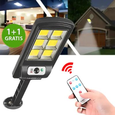 Ηλιακό φως με αισθητήρα κίνησης - 48 LED, IP65, 3 λειτουργίες, τηλεχειριστήριο | SENSLED 1+1 ΔΩΡΕΑΝ
