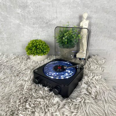 Ρετρό ηχείο Bluetooth με προβολέα κυμάτων ωκεανού (14 x 15 cm) | VIVAPLAY